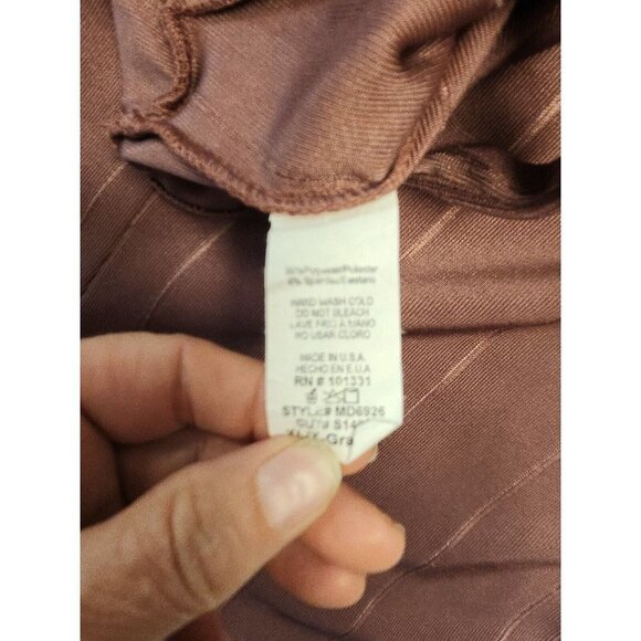 Charlotte Russe High Neck Sleeveless Maxi Dress Mauve Sz XL New - Picture 7 of 8